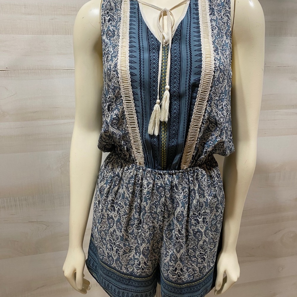 Blue Print Romper
